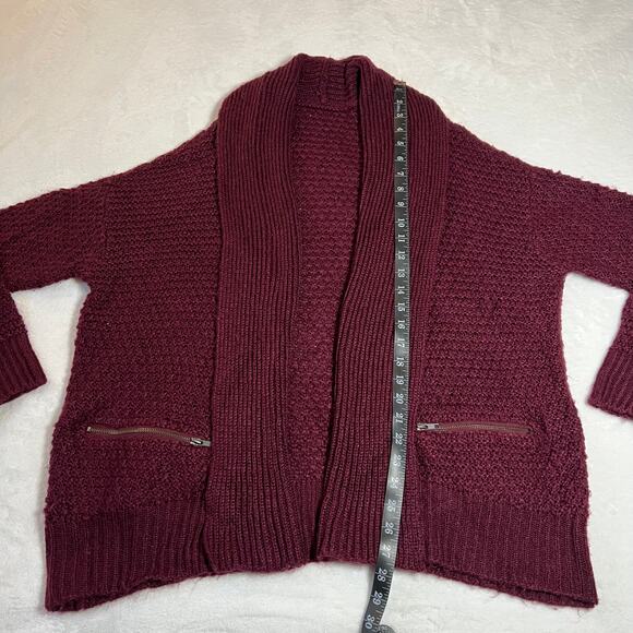 Women's Open Front Relaxed Fit Knit Cardigan Sweater Size Large Boho Cozy Casual - Picture 7 of 7